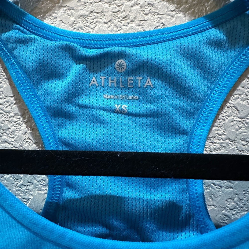 Athleta Triple Threat Sports Bra, Blue, Size XS - Picture 3 of 4